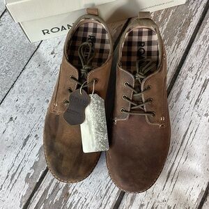 ROAN - Arlo Men’s Distressed Sneaker in Tan Greenland - Sz 12